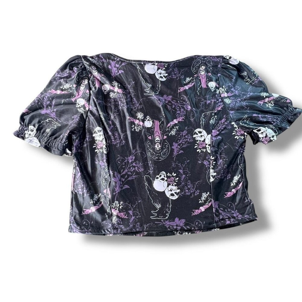 Hot Topic Haunted Mansion Madame Leota Gothic Corset Top - Picture 5 of 6